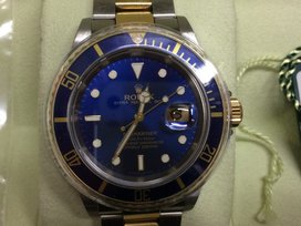 ロレックスの16613 Ｓ番 青サブの買取実績です。