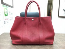 エルメス ガーデンパーティネゴンダMM　赤　R刻印　ハンドバッグ 買取実績です。