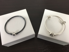 パンドラのバレルブレスレット、ハートクラスプブレンスレットの買取実績です。