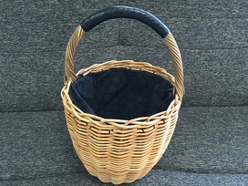 エバゴスの16年製　丸レースかごバッグ　バーキンの買取実績です。