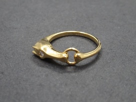 エルメスの750　1Pダイヤ　ホースビットリングの買取実績です。