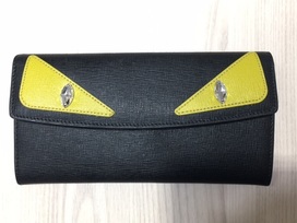 フェンディの黒　モンスター　長財布の買取実績です。