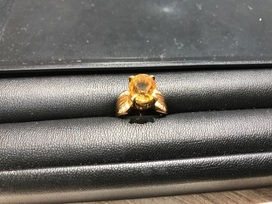 シトリンのシトリン　リング　4,88 0,15 61ℊの買取実績です。