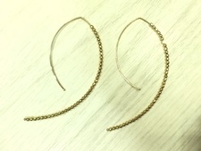 ミズキ 14K　バナナ　ピアス 買取実績です。