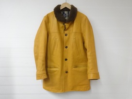 ポータークラシックのイエロー　ホースハイド　ボア付きカーコートの買取実績です。