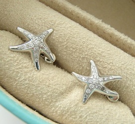 ティファニーのメレダイヤ スターフィッシュピアスの買取実績です。