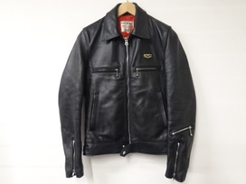 ルイスレザーの黒　551T　ドミネーター　シングルライダースジャケットの買取実績です。