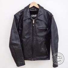ショット 643　黒　レザーシングルライダースジャケット 買取実績です。