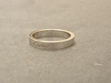 カルティエ pt950　シンプル　リング 買取実績です。