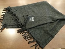 エルメス 黒 カシミヤ フリンジ付き大判ストール 買取実績です。