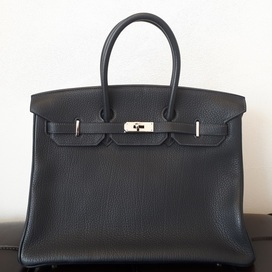 エルメスのトリヨンクレマンス　バーキン35　SV金具　※14年前のお品物の買取実績です。