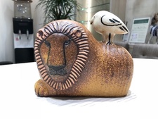 リサラーソン ライオンと鳥　現行品　フィギュリン 買取実績です。