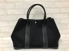 エルメス トワルオフィシェ×ネゴンダ 黒 ガーデンバーティPM トートバッグ 買取実績です。