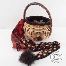 エバゴスの2011AW 紅藤×ベルベット シェニール織かごバッグの買取実績です。