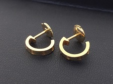 カルティエ K18YG ミニラブピアス 買取実績です。