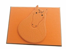 エルメス オレンジ 馬モチーフ PIKABOOK　ブックマーク 買取実績です。