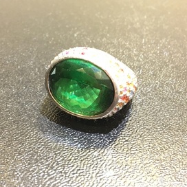 トルマリンのグリーントルマリン　10.56ct　指輪の買取実績です。