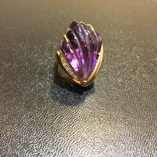 アメシスト 9.1ct　シェルモチーフリング 買取実績です。