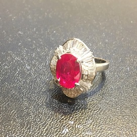 ルビーのルビー6.48ct　指輪の買取実績です。