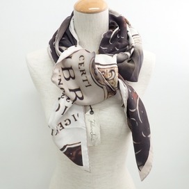 ファリエロサルティのI172142 Library シルク100% 総柄ストールの買取実績です。