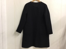セオリーリュクス チャコールグレー ウール×アンゴラ×カシミヤ ノーカラーコート 買取実績です。