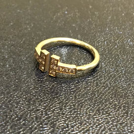 ティファニーのTワイヤー　ダイヤモンドリングの買取実績です。