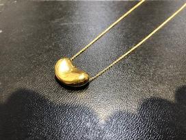 ティファニーのYG 750 　ビーンネックレスの買取実績です。