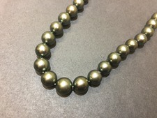 タサキ K18WG D0.01ct 10.8~12.9mm ブラックパールネックレス 買取実績です。