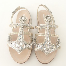 ミュウミュウの16SS新作 スワロフスキーサンダルの買取実績です。