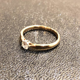 ティファニーのダイヤモンドリング　0.21ctの買取実績です。