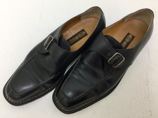 ストールマンテラッシ ブラック シングルモンク レザーシューズ 買取実績です。