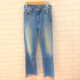 マザーの1157- 383　ブーツカットクロップド　レイヤーカットデニムパンツの買取実績です。