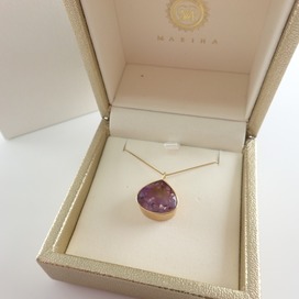 マリハのK18 アメトリン Earth Dropsアースドロップスネックレスの買取実績です。