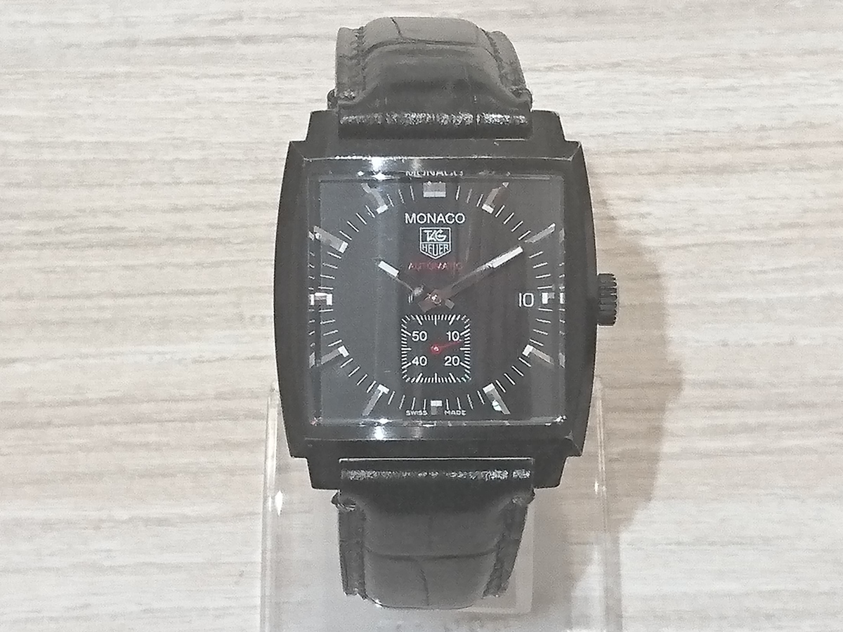 タグホイヤーのWW2119.FC6338 モナコ キャリバー6 フルブラック 自動 