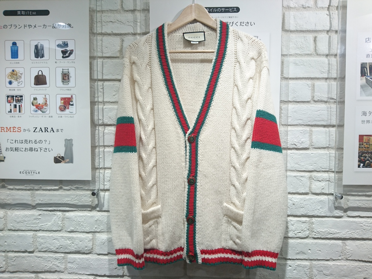グッチの19年SS 497037 X1561 ケーブルニットオーバーサイズ