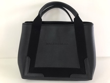 バレンシアガ 339933　黒　レザー　カバス　S　トートバッグ 買取実績です。