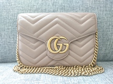 グッチ GGマーモント チェーンウォレット 買取実績です。