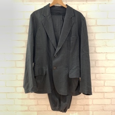 ヨウジヤマモト 黒　POURHOMME　HR-J76-335　リネン　セットアップ 買取実績です。