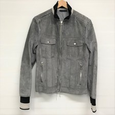ランバン グレー レザー スエード ボンバージャケット 買取実績です。