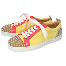 クリスチャンルブタン Louis Junior Spikes　ルイスジュニアスパイク パテントレザー×スエードスニーカー　40 1/2 買取実績です。