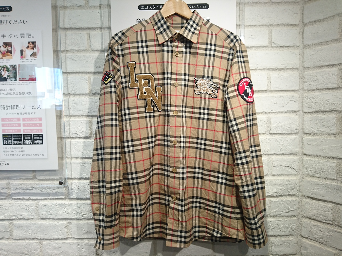 バーバリーの19AW 8024529/70B ロゴグラフィック ヴィンテージチェック