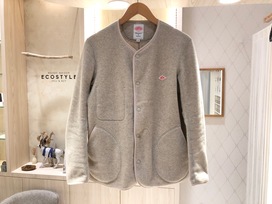 ダントンのライトグレー ノーカラー フリースジャケットの買取実績です。