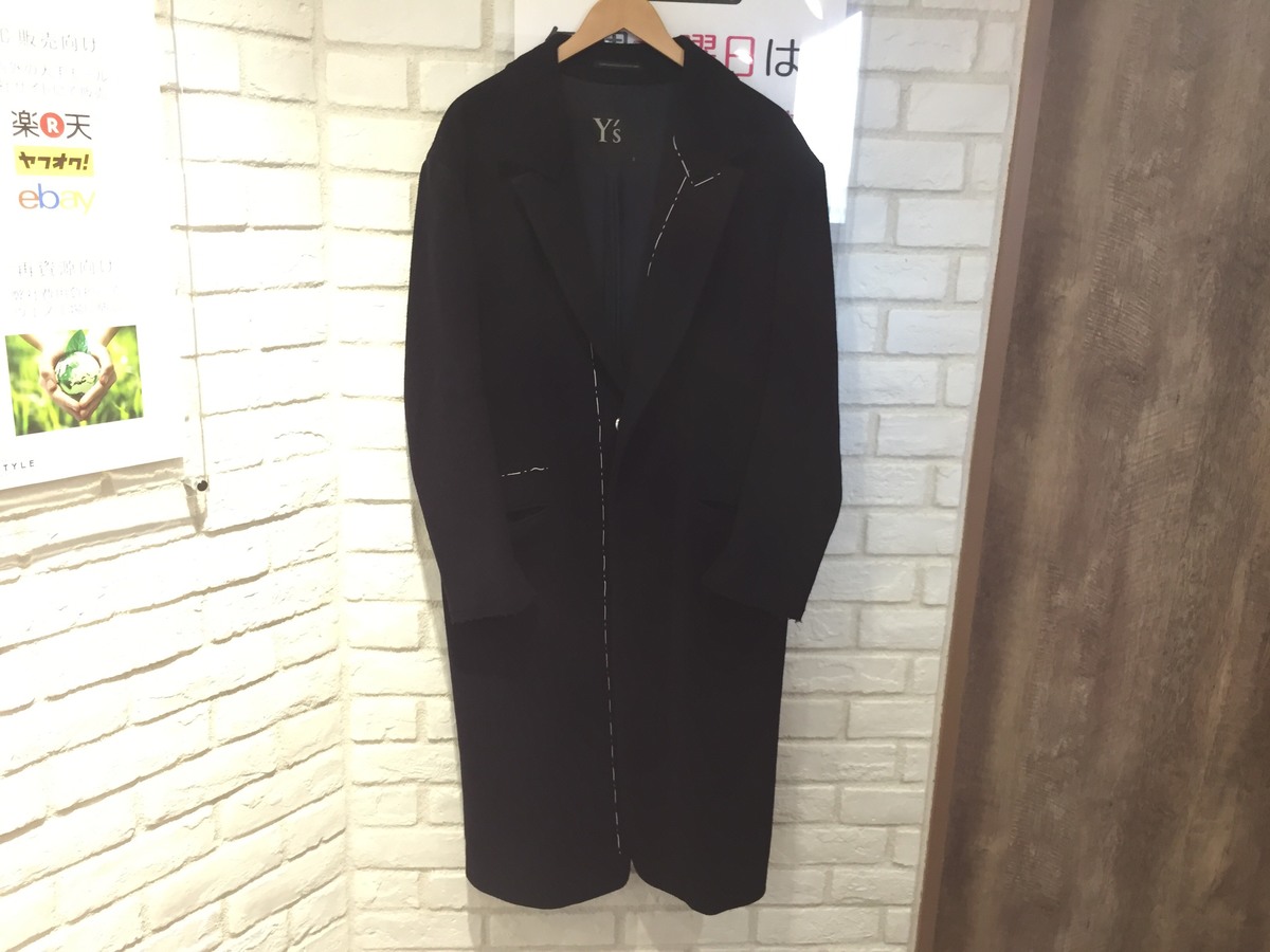 新宿三丁目店でワイズの18AW ステッチデザインコートを買取させて