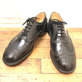 チャーチのバーウッド BURWOOD 81ラスト ポリッシュドバインダーカーフ 5都市ロゴの買取実績です。