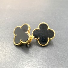 ヴァンクリーフ&アーペル K18 イエローゴールド オニキス マジックアルハンブラ イヤリング 買取実績です。