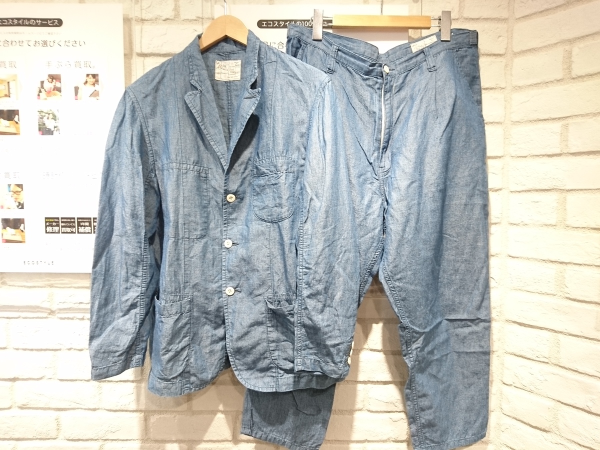 ポータークラシックのコットン×リネン シャンブレー シャツジャケット 