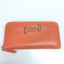 トッズ オレンジ レザー  Double T  長財布 買取実績です。