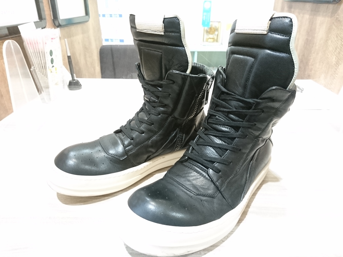 リックオウエンスの18年製 RU18F1894 ジオバスケット ハイカット