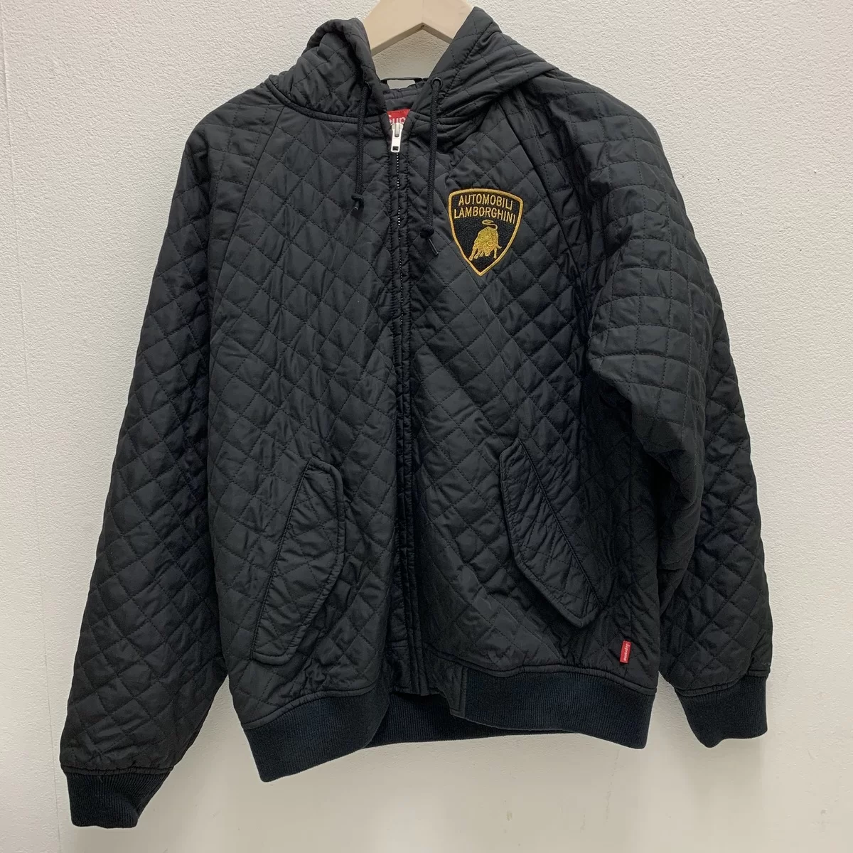 浜松鴨江店で、シュプリームの20SSの黒 Automobili Lamborghini Hooded 
