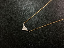 カスカ K18WG×K18YG N-032 tovera 0･033ct 1ポイントストーンネックレス 買取実績です。